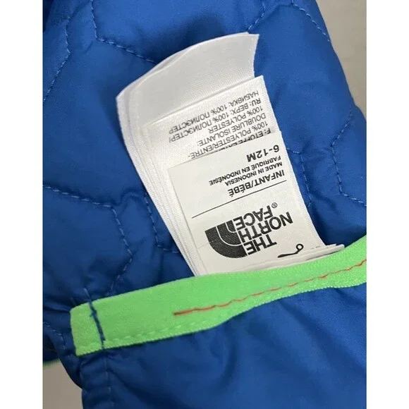 The North Face Infant Baby 6-12M Reversible Perrito Hooded Jacket - Blue - Picture 5 of 13